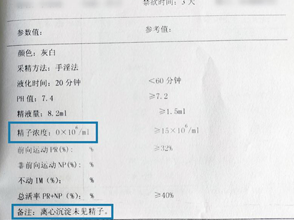 正常精子顏色對照表
